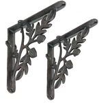 Nach Decorative Shelf Brackets, Pack Of 9 X 2.2 Inch, Black Cast Iron R.... Fixed Price $55.29.