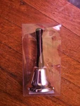Ashley Prod. Hand Bell - Steel, Metal Silver Color 10050 New. Fixed Price $19.95.