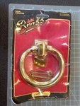 Ives Brass Ring Door Knocker Artisan Collection Carded Nos C2-3114-605 Brt GW0. Fixed Price $27.50.