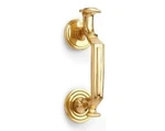 Signature Hardware 8-1/4" X 2-5/8" Doctor's Door Knocker, Lacquered Brass. Fixed Price $49.95.