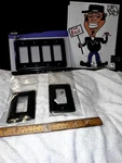 Franklin Brass Matte Black Switch Plates 2 Single & 4 Hole Type All New Read. Fixed Price $14.95.