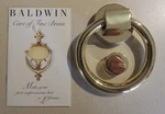 Baldwin 4" Polished Brass Ring Door Knocker 0185-030. New Box, Screws Etc. Fixed Price $29.99.
