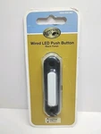 Hampton Bay Wired Led Illuminated Doorbell Push Button Black HB-560-90. Fixed Price $8.99.