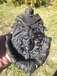 Antique Authentic 19TH Century Victorian Medusa Iron Door Knocker. Fixed Price $295.00.