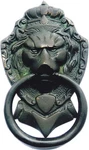 Big Lion Head Shape Door Knocker Antique Black Style Brass Home BELL-6 Inch. Fixed Price $44.91.