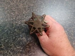 Antique Victorian Architectural Salvage Door Bell Ringer Rotary Turn Star Shape. Fixed Price $94.99.