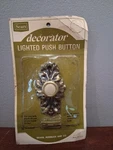 Vintage Sears Roebuck Push Button Lighted Doorbell Nos 1 5/8" 2 7/8". Fixed Price $19.99.
