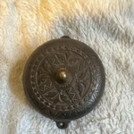 Antique Cast Iron Door Bell Ornate Design Patented 1879 Brown 1870S. Fixed Price $99.00.