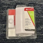 Utilitech Wireless Doorbell #0077189 2 Chimes With Button White Push. Fixed Price $7.99.
