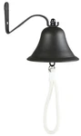Upstreet's Outdoor & Indoor Dinner - Large Cast Iron Bell, Ideal Black. Fixed Price $36.34.