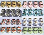 Ceramic Knobs Glass Pulls Handles For Door Drawer Cabinets Cupboard Wardrobe X 8. Fixed Price $44.37.