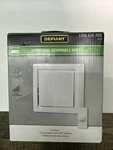 Defiant Wireless Plug-in Doorbell Kit With 1 Push Button White. Fixed Price $9.06.