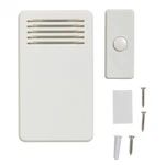 Wireless Battery Operated Door Bell Kit Push Button, WHITE#1001.406.908. Fixed Price $10.00.