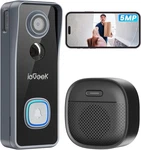 Wireless Doorbell Camera No Subscription 5MP Ultra Clear Night Vision With Chime. Fixed Price $62.09.