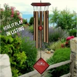 Woodstock Chimes Of Mars Bronze Wind DCB17 17" New Gift Box. Fixed Price $24.95.