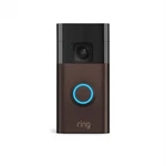 Ring Smart Wifi Video Doorbell, Battery-powered, Venetian Bronze. Fixed Price $69.99.