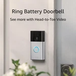 Ring Battery Doorbell With Video, Two-way Talk, Motion Alerts, Satin Nickel. Fixed Price $311.99.