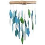 Blue Handworks Ocean Waterfall Glass Driftwood Chime, Sandblasted A.... Fixed Price $46.44.
