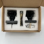Hiemey Glass Crystal Door Knob Interior, Lock, Clear Matte Black Diamond 2PK. Fixed Price $31.44.