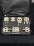 Orei 7 Piece World Travel Adapter Plug Set Safe Grounded - With Case. Fixed Price $25.00.
