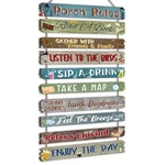 Rattanview Outdoor Rules Signs 11 X 23 Inches Wood Decorative Porch. Fixed Price $29.32.
