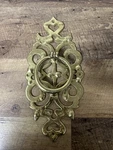 Vintage Fleur Lis Design Door Knocker 12 X 6 Solid Brass. Fixed Price $109.00.