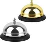 2 Packs Call Bell Loud Clear Desk With Anti-rust Steel 3.3 Inch Durable Ser. Fixed Price $9.50.