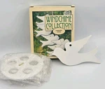 Open Box New Pier 1 Imports Vintage White Ceramic Dove Wind Chime 5 Birds. Fixed Price $27.49.