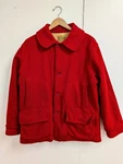 Utica Mackinaw Hunting Jacket Coat Men Vintage 1940S Solid Red Wool Imperfect. Fixed Price $89.99.