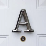 Monogram Door Knocker By Michael Healy - Nickel Silver. Fixed Price $20.00.