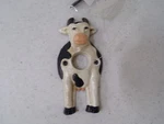 Black & White Country Cow Cast Iron Door Bell Cover For Push Button Ringers. Fixed Price $8.99.