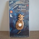 Vintage Wired Solid Brass Pineapple Doorbell Push Button Cover Heath Zenith New. Fixed Price $17.99.