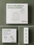 D01 Pro Short Video & Music Remote Control, Wireless Rechargeable, White, 10M. Fixed Price $15.00.