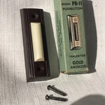 Nutone Push Button Door Bell Walnut Brown Ivory Center Modern. Fixed Price $9.35.