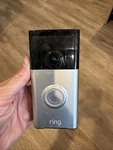 Ring Video Doorbell - Satin Nickel. Fixed Price $34.00.