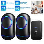 1000FT Wireless Doorbell Chime Kit Plugin Receiver Waterproof Adjustable Volume. Fixed Price $17.09.