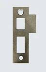 3-1/4" Antique Brass Door Strike Plate Latch For Mortise, Vintage, Solid Bras.... Fixed Price $24.19.