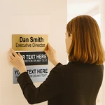 Office Door Sign Custom Wall Name Plate Engraved Acrylic Desk Business. Fixed Price $18.99.