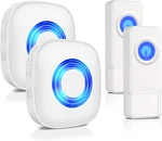 Wireless Doorbell With 2 Receivers Buttons - Waterproof Chime Kits,. Fixed Price $57.95.