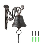 Vintage Cast Iron Dinner Bell, Rustic Wall Mounted Door With Loud Clear .... Fixed Price $23.19.