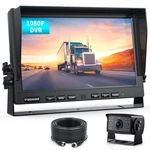 Fookoo 10" 1080P Wired Backup Camera SYSTEM,10-INCH Hd Dual Split Screen. Fixed Price $293.16.