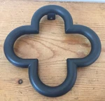 New Rejuvenation Hardware Rubbed Bronze Quatrefoil Large Door Knocker 6.25". Fixed Price $125.00.