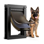 For All Aluminum 3 Flaps Black, Large Doggy Doggie Door, He.... Fixed Price $118.26.