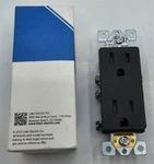 (QTY5) Lider LR15-TR-BR 15A Outlet With Interchangeable Face Tamper-resistant. Fixed Price $58.27.
