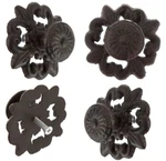 2 Cast Iron French Fleur Delis Drawer Cabinet Door Pull Knob Back Plate Hardware. Fixed Price $18.34.
