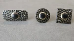 3 Antique Victorian Waterwood Solid Brass Hammered Plate Doorbell Black Finish. Fixed Price $39.90.