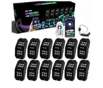 Sunpie 12 Pods Upgraded 210 Degrees Wide Angle Rgbw Rock Lights App Voice Mod.... Fixed Price $88.06.