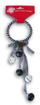 Christmas Door Hanger With Jingle Bells - 11 Inches (black & White). Fixed Price $7.99.