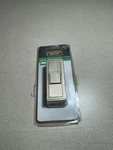 Defiant Wireless Battery Operated Doorbell Push Button, Brushed Nickel 18000017. Fixed Price $7.99.