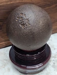 Antique Iron 1700'S 1800'S Revolution Civil War 9LB 4" Cannonball With Stand. Fixed Price $225.00.